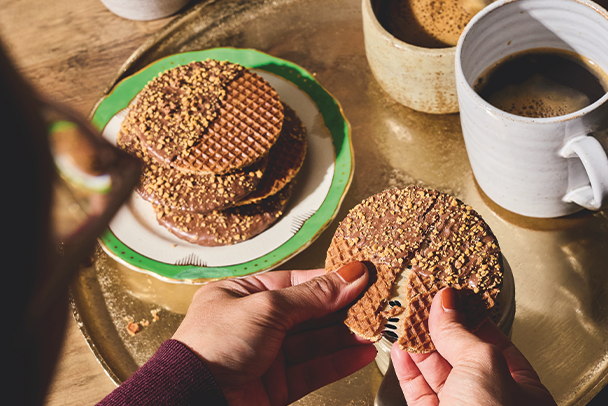 Caramel Crumb Waffles