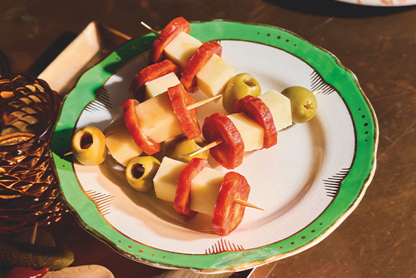 Chorizo & Olive Tapas Skewers