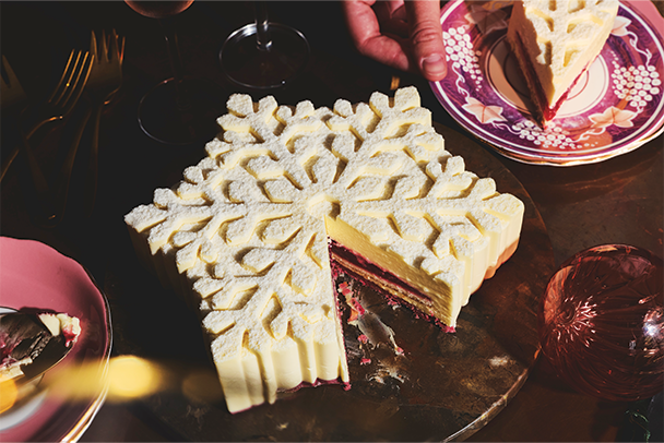 No.1 Frosted Raspberry Snowflake
