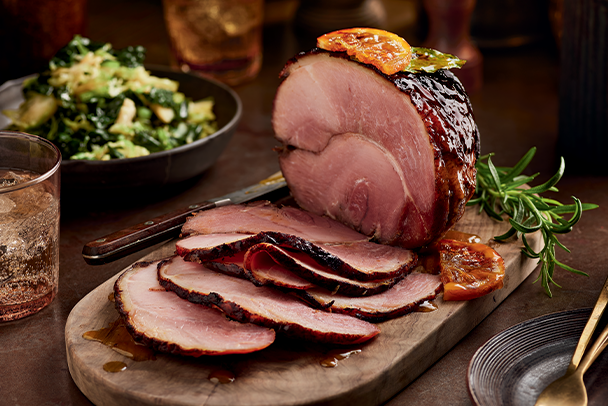 No.1 Slow Cooked British Free Range Gammon Joint with Triple Citrus Marmalade Glaze