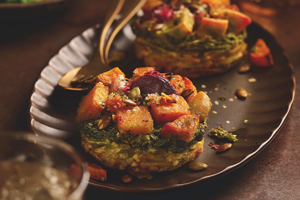 No.1 Rainbow Vegetable Rosti Stack