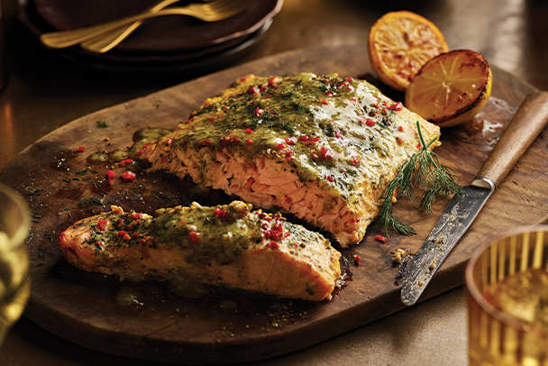 No. 1 Salmon En Papillote with Dill & Orange Butter