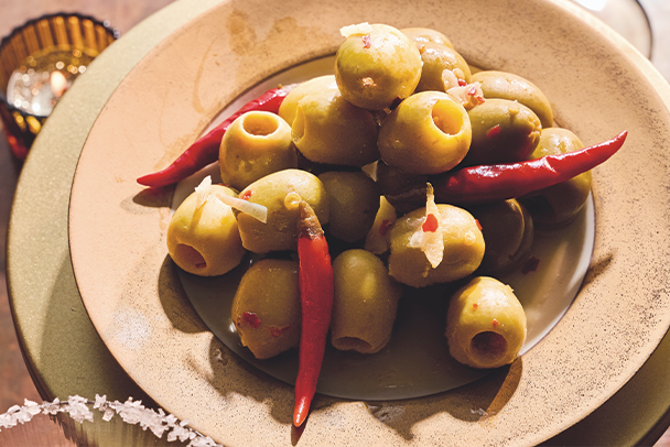Spicy Marg Olives