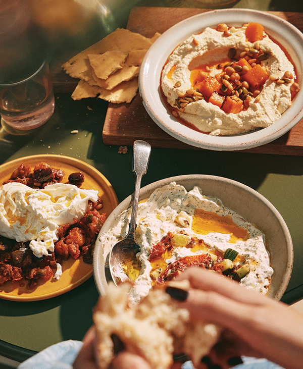 Foods on table