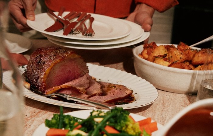 People eating lip shaped chocolate
