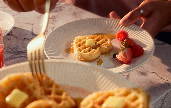 8 Sweet Heart Waffles