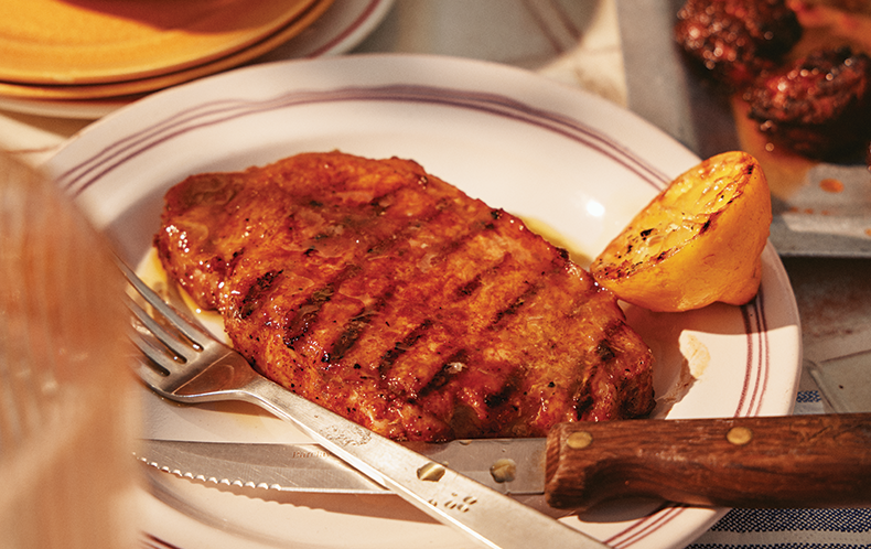 2 Thick Cut BBQ Pork Loin Steaks