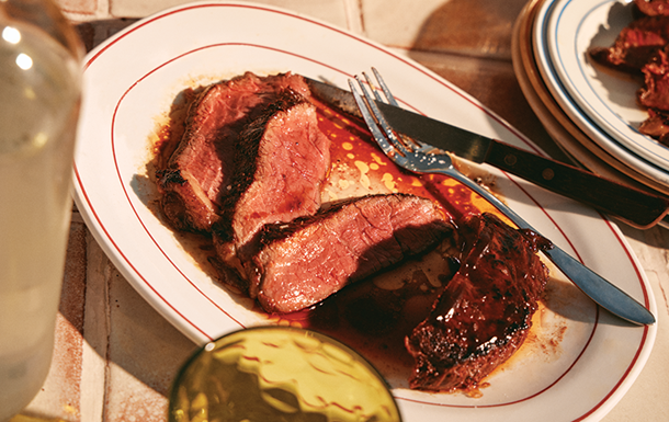 No.1 Thick Cut Rump Steak with Barbecue Glaze