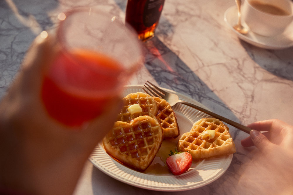 All you need is .... 8 Sweet Heart Waffles