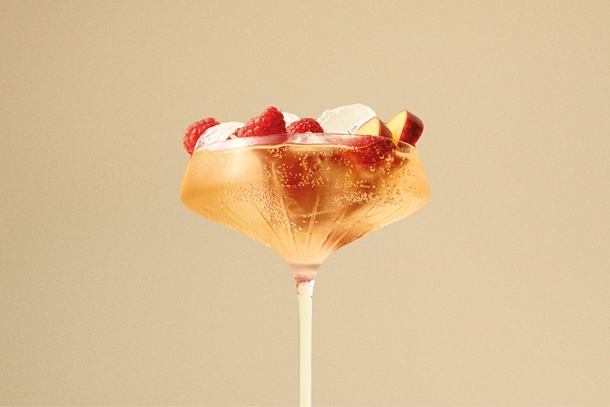 peach melba spritz